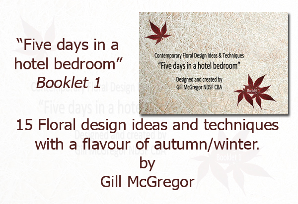 Flower Arranging Books by Gill McGregor 'Five days in a hotel bedroom'