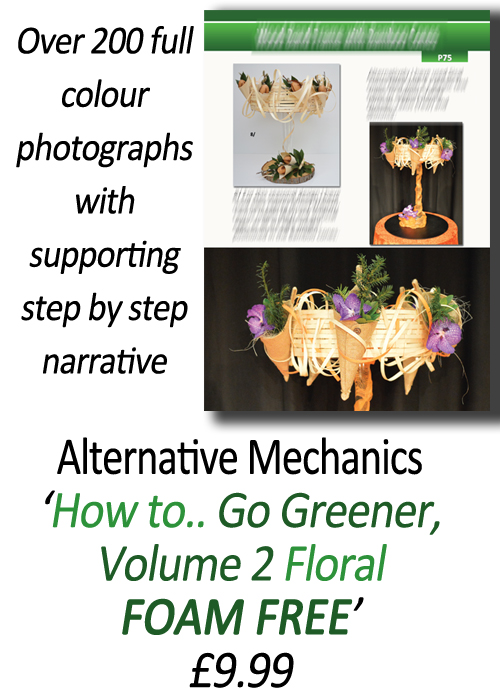 Flower Arranging Books - How to.. Alternative Mechanics for Foam Free Floral Designs, Volume 2' by Gill McGregor