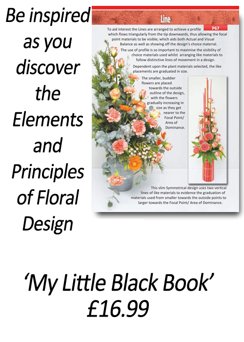 My Little Black Book - Flower Arranging Books - 'How to Apply the Elements and Principles of Floral Design' - by Gill McGregor