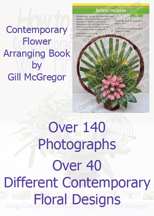 Flower Arranging Books by Gill McGregor 'Contemporary Floral design - Wire Manipulation' 