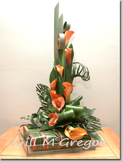 Contemporary Floral design with a focus on leaf manipulation techniques