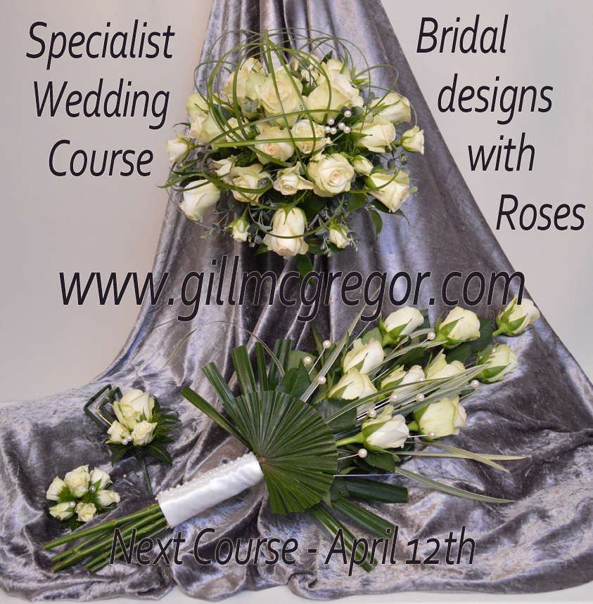 One Day  Specialist Wedding Course - Bridal designs with Roses