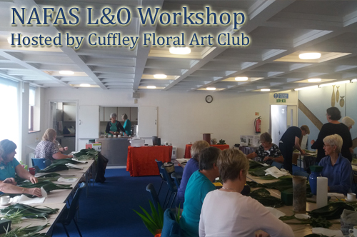 NAFAS London & Overseas Workshop by Gill McGregor - hosted by Cuffley Floral Art Club