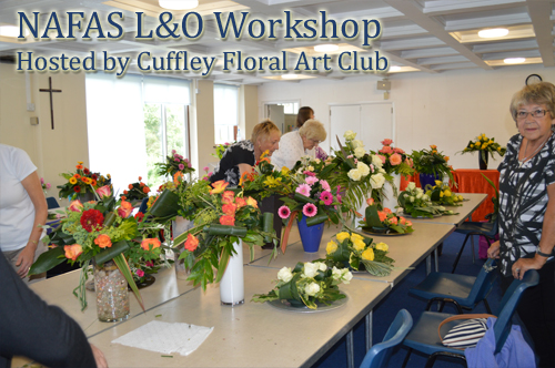 NAFAS London & Overseas Workshop by Gill McGregor - hosted by Cuffley Floral Art Club